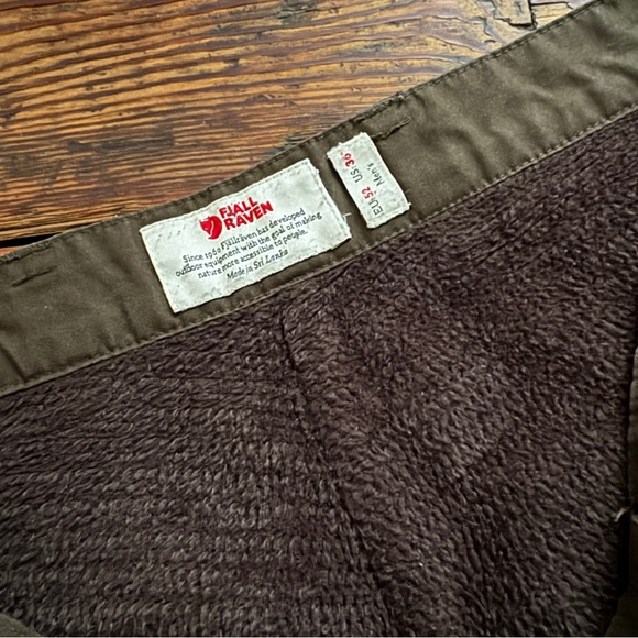 Fjallraven  Men’s Ovik Lined Winter Trouser Olive Sz 36 - Picture 7 of 7